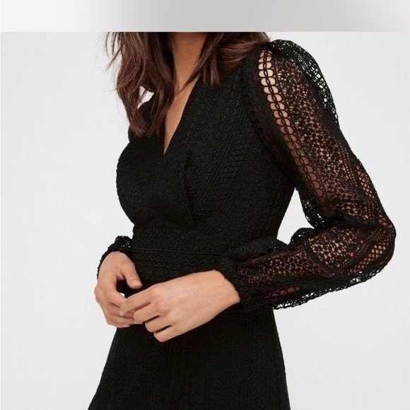 Sheike New Orleans Lace Mini Dress Black Size 6/ US 2 - Picture 2 of 8